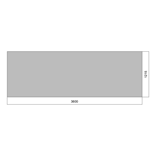 Flat 03.6m x 1.215m