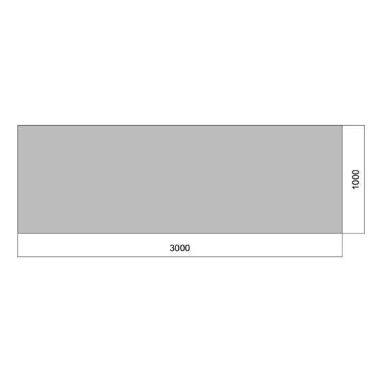Flat 03m x 01m