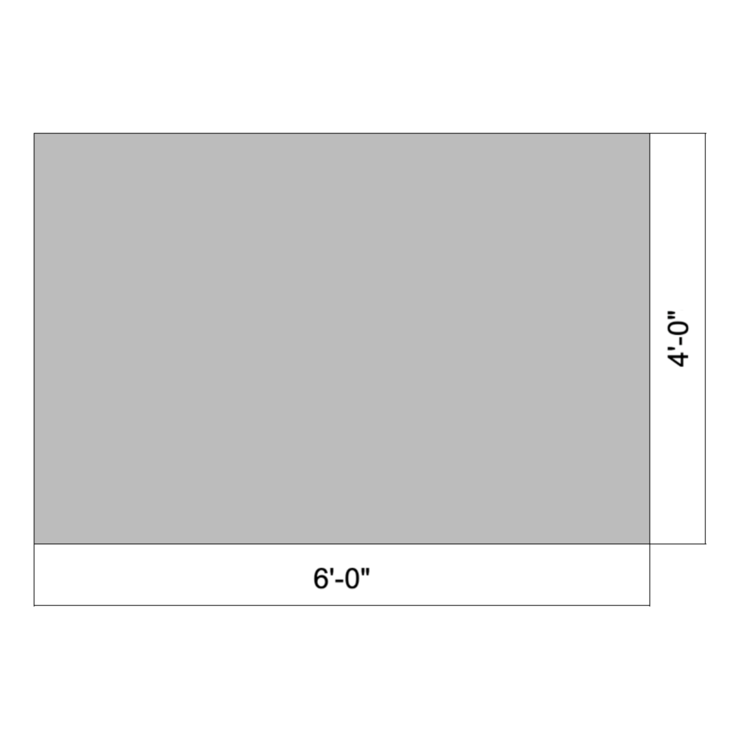 Flat 06' x 04'