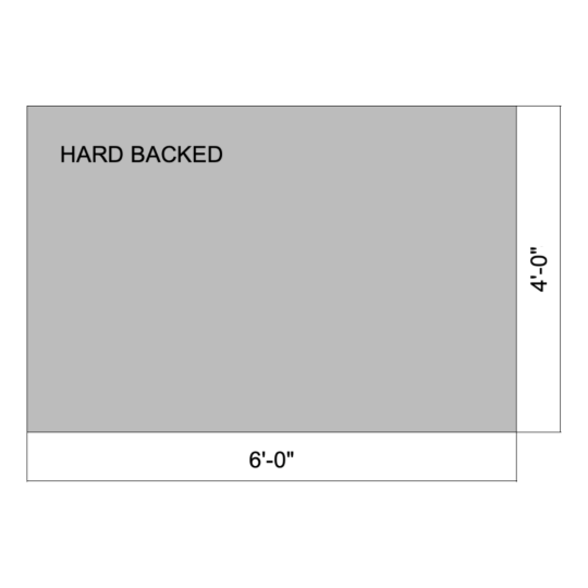 Flat 06' x 04' (Hard Backed)