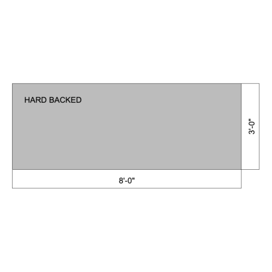Flat 08' x 03' (Hard Backed)