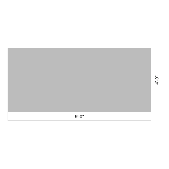 Flat 09' x 04'