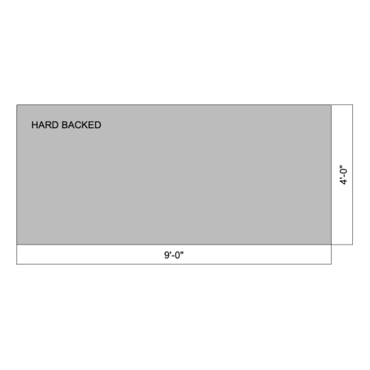Flat 09' x 04' (Hard Backed)
