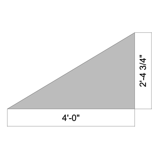 Flat Triangle 1 - 20' x 12'