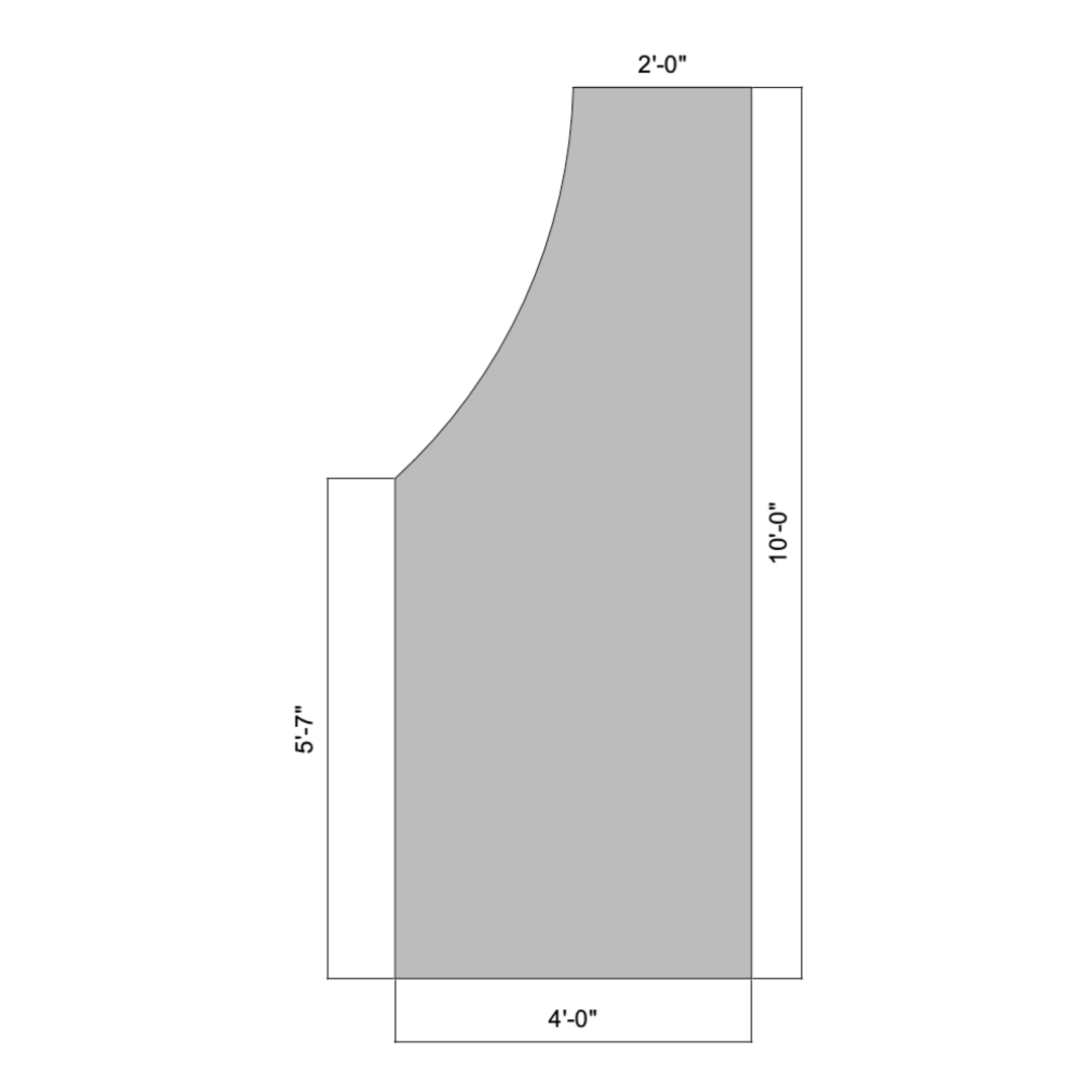 Flat Undercurve 10' (Large) (Right)