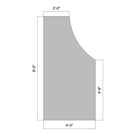 Flat Undercurve 08' (Large) (Left)