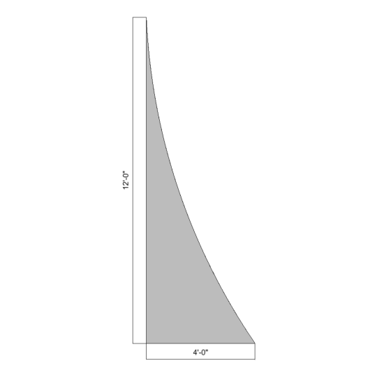 Flat Concave Curved 12' (Right)
