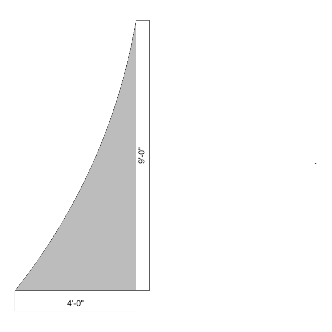 Flat Concave Curved 9' (Left)