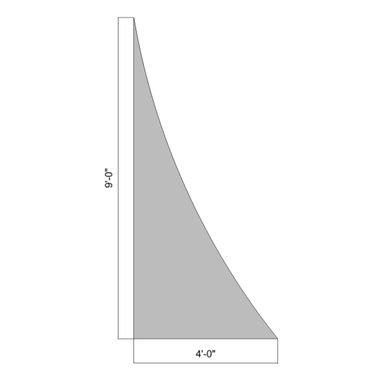 Flat Concave Curved 9' (Right)