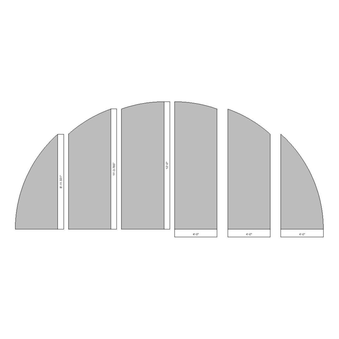 Radius Circle Set 12' x 24' Assembly