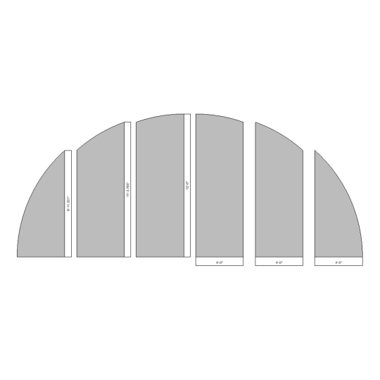 Radius Circle Set 12' x 24' Assembly