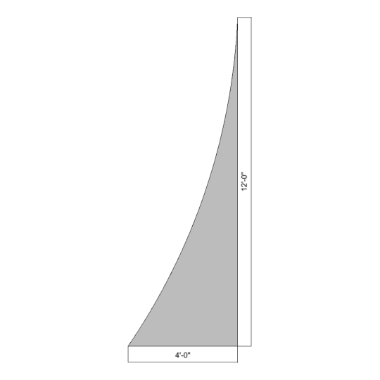 Flat Concave Curved 12' (Left)