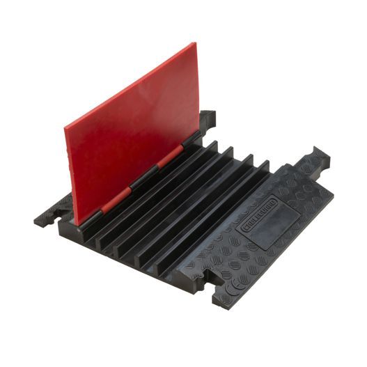 CableGuard Red Floor 5 to Red Line 5 Cable Ramp 0.5M