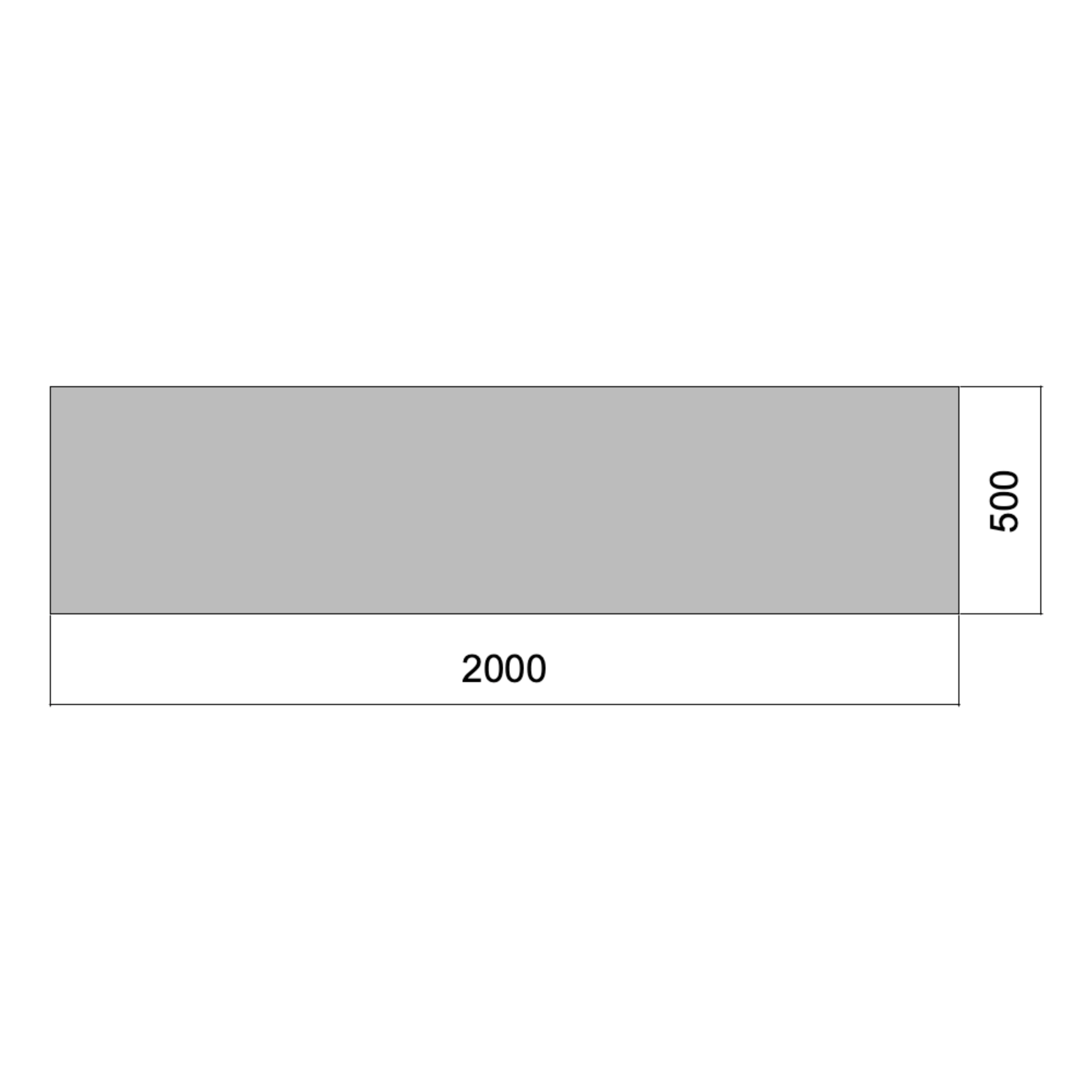 Flat 02m x 0.5m