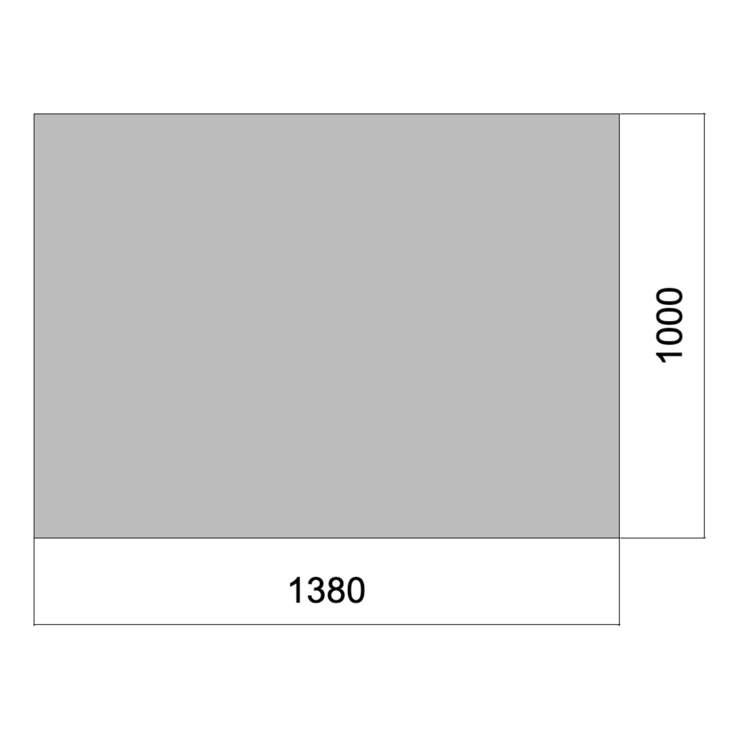 Flat 01.38m x 01m