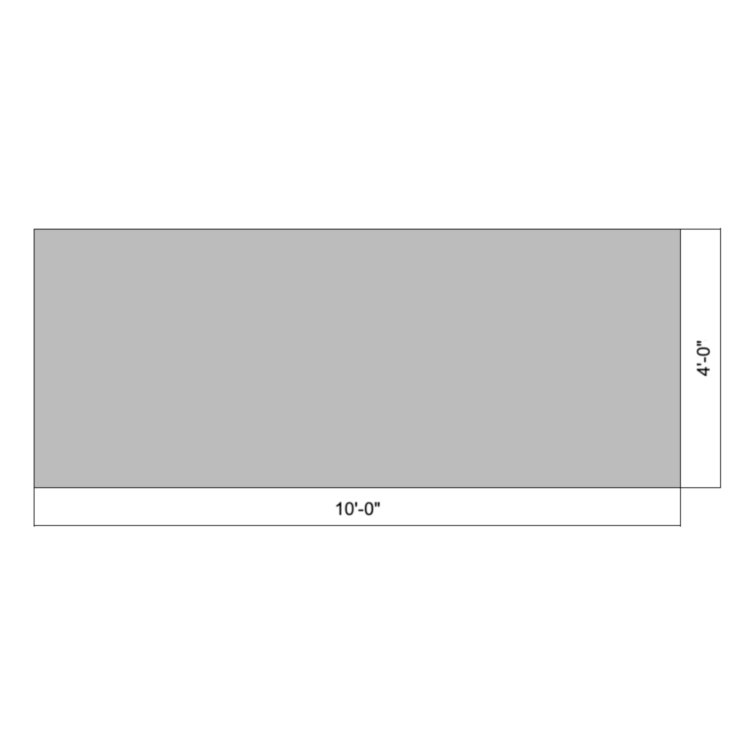 Flat 10' x 04'