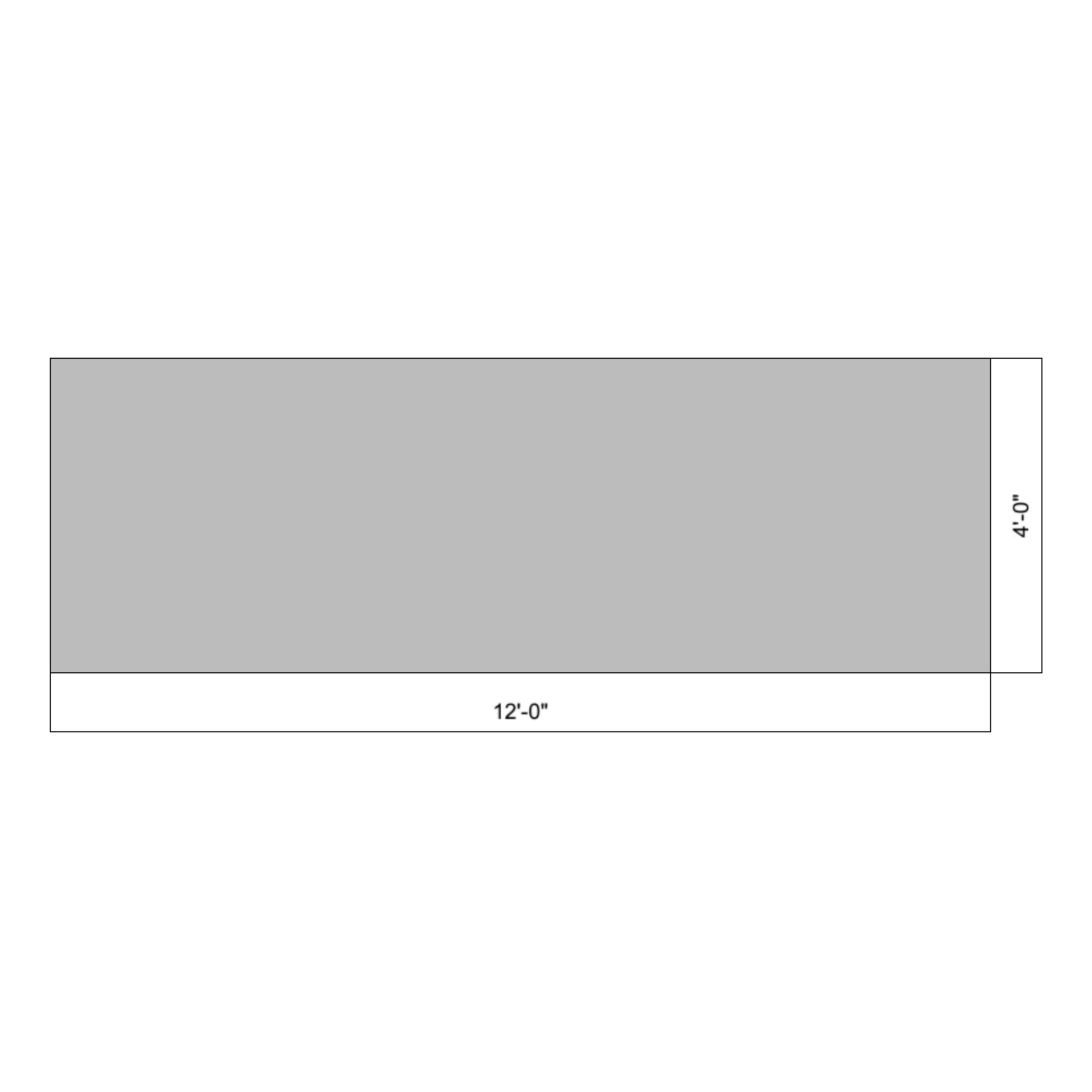 Flat 12' x 04'
