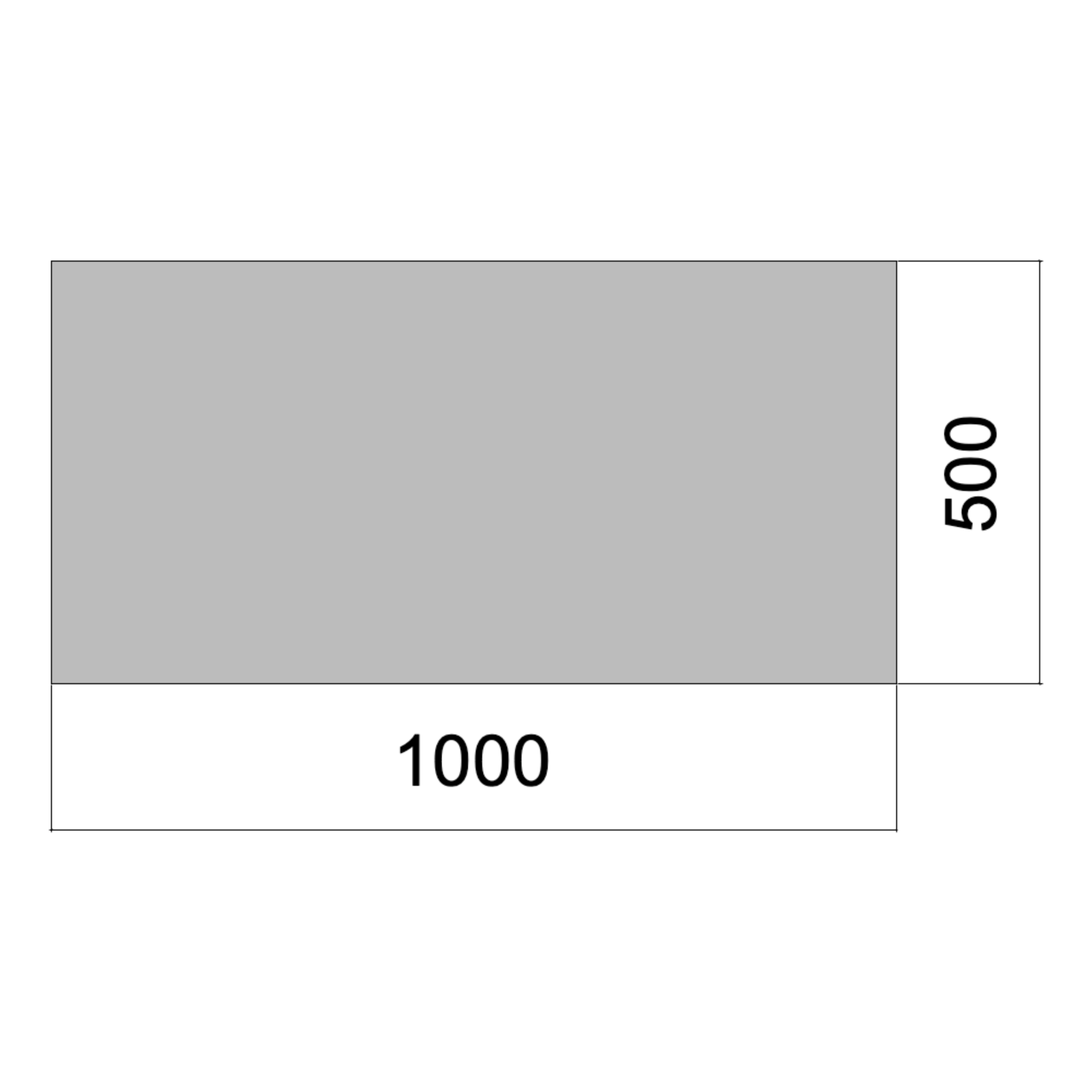 Flat 01m x 0.5m