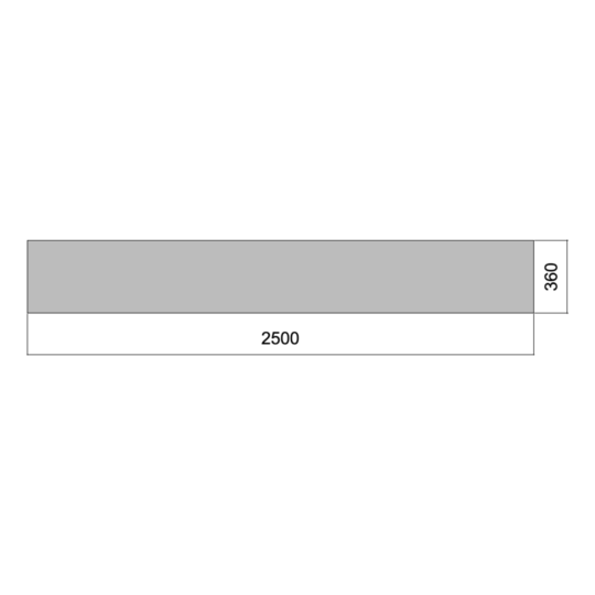 Flat 02.5m x 0.36m