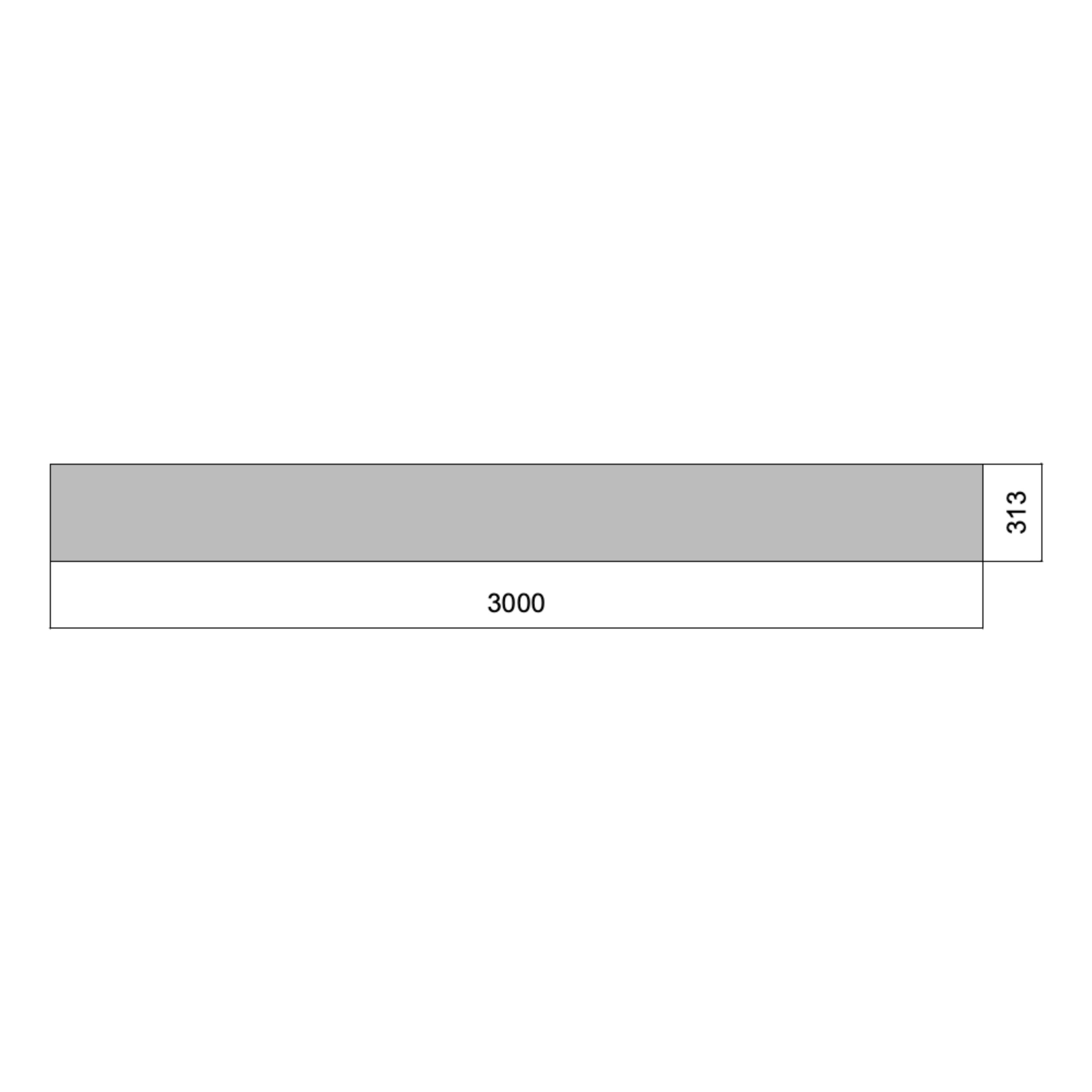 Flat 03m x 313mm