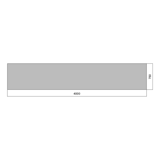 Flat 04m x 0.75m