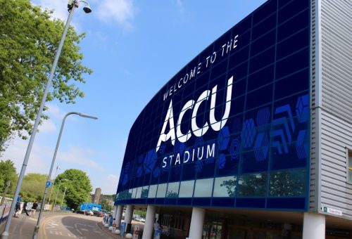 Front of Stadium